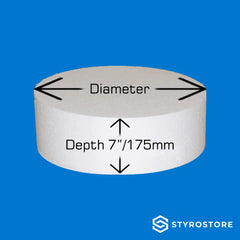 7 inch / 178mm Deep Round Cake Dummies