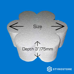 3 inch / 75mm Deep Petal Shape Dummy