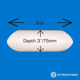 3 inch / 75mm Deep Pillow Cake Dummies