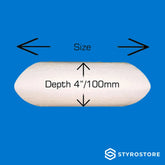 4 inch / 100mm Deep Pillow Cake Dummies