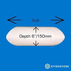 6 inch / 150mm Deep Pillow Cake Dummies