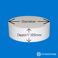 1 inch / 25mm Deep Round Cake Dummies