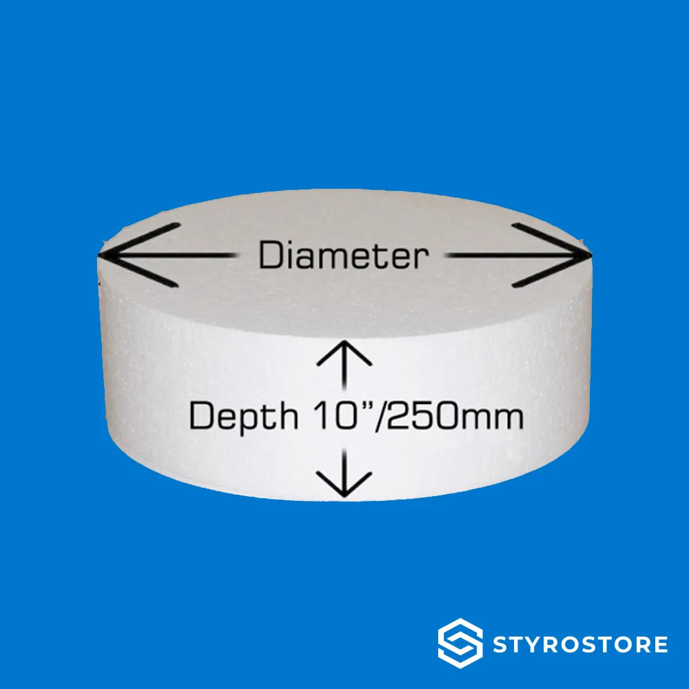 10 inch / 250mm Deep Round Cake Dummies