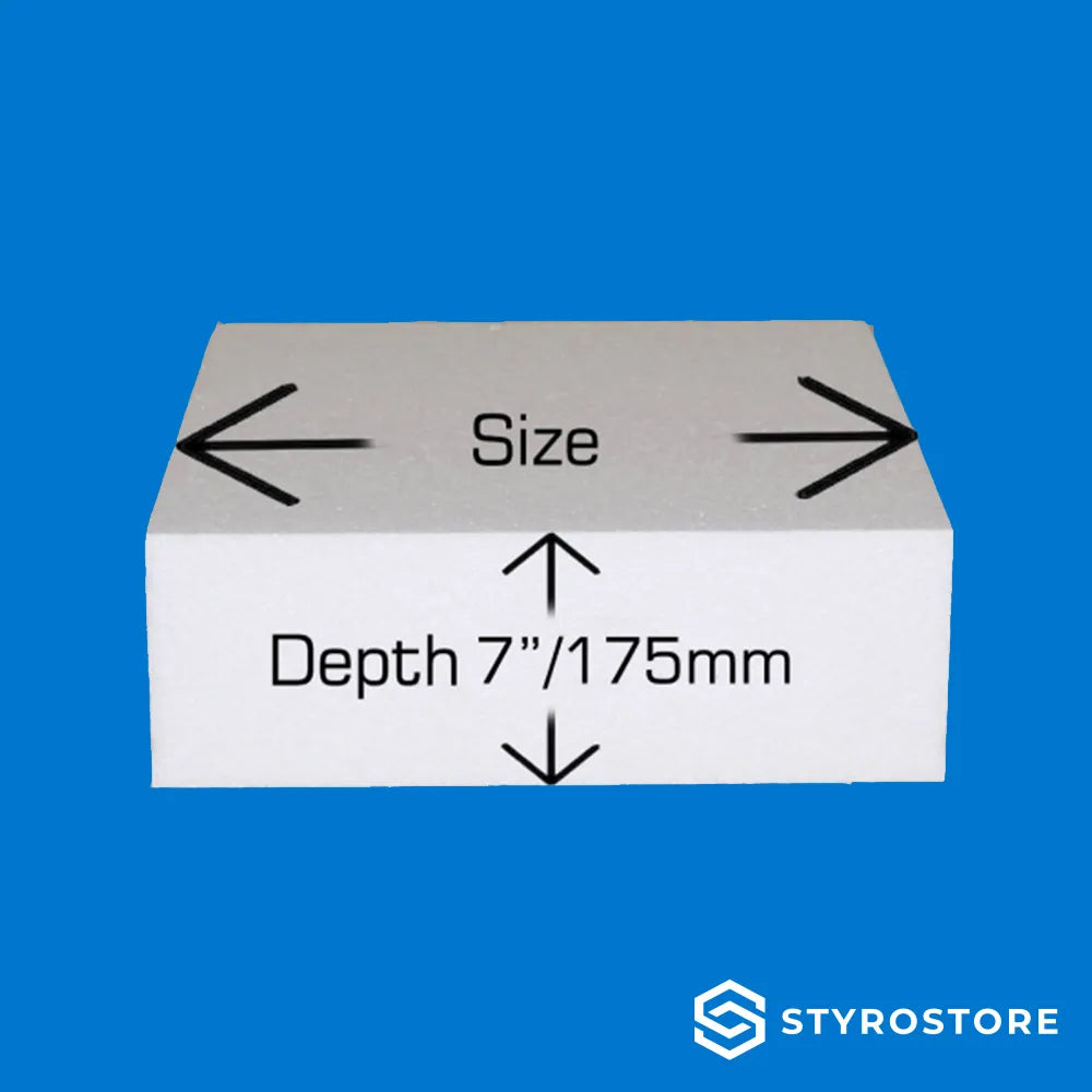 7 inch / 178mm Deep Square Cake Dummies