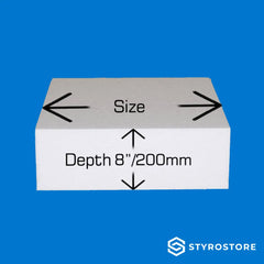 8 inch / 200mm Deep Square Cake Dummies