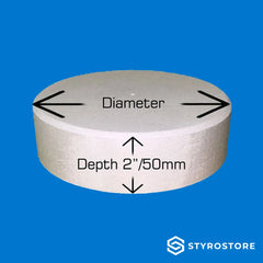 Chamfered 2 inch / 50mm Deep Round Dummy